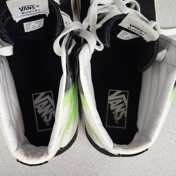 COPY - Vans Green Flame Sk8-hi - Picture 4 of 9